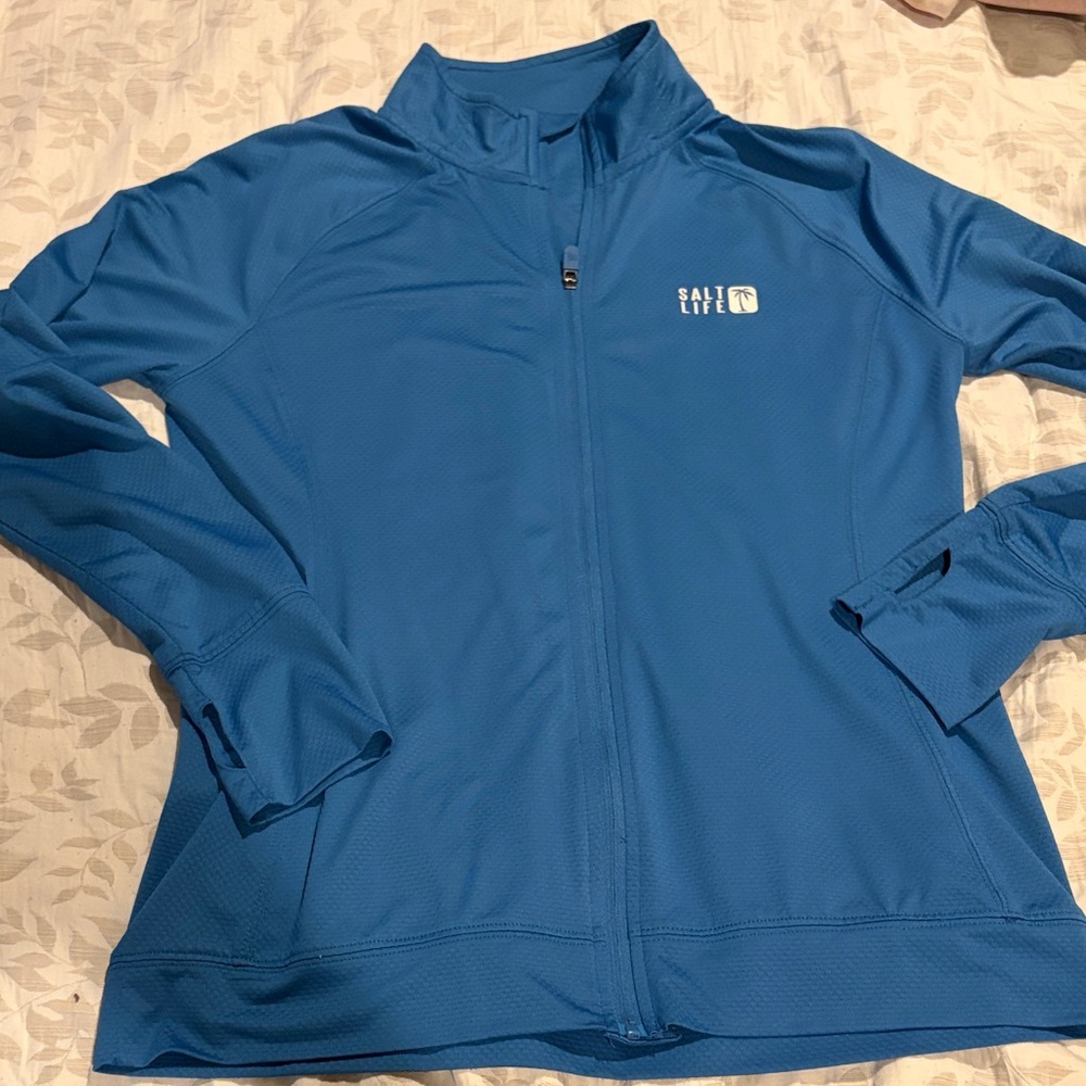 Salt Life Royal Blue Performance Zip Jacket